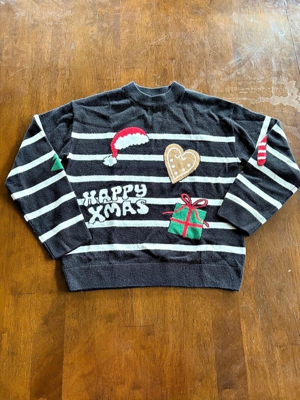 H&M Kids Striped Holiday Sweater Size 12/14